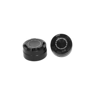 Premium Rear Axle Cover with Ricks Logo Black Powder Coated Satin