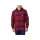 Rugged Flex Relaxed Fit Flannel Fleece-Lined Hooded Shirt Jacket