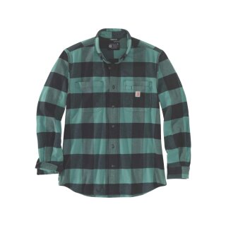 Rugged Flex Relaxed Fit Midweight Flannel Long Sleeve Plaid Shirt