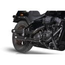 Double Slip-On Muffler Set Endcap Style Double Ring Black Ceramic Coated