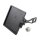 Slide-In Frame Side Mount License Plate Holder Austria 210 x 170 mm Black Powder Coated