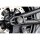 Premium Rear Axle Cover with Ricks Logo Black Powder Coated Satin