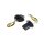 Shorty LED Front Turn Signals with Bracket Black Smoke LED
