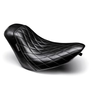 Bare Bones Solo Seat Diamond Stitch Black Vinyl