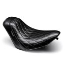 Bare Bones Solo Seat Diamond Stitch Black Vinyl