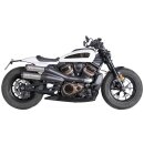 2 in 2 Sportster S Muffler Set Endcap Tracker Carbon Satin