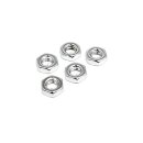 7/16-14 JAM NUT CHROME - 25 PACK