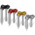 6" Clubstyle Pullback Riser With Silver Clamp Silver