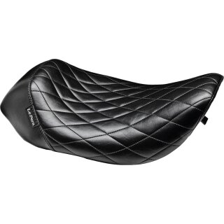 Bare Bones Solo Seat Diamond Stitch Black Vinyl