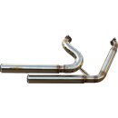 Top Chopp Staggered Forward Control Exhaust System , Raw...