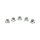 CHROME 12 POINT NUT, 1/4-28 - 25 PACK