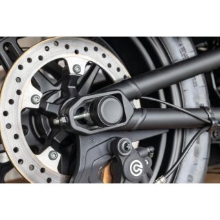 Smooth Rear Axle Cover without Ricks Logo Black Satin