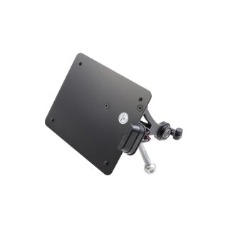 Sidemount License Plate Bracket Kit Austria 210 x 170 mm Black Powder Coated