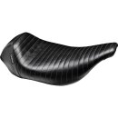 Bare Bones Solo Seat Pleated Stitch Black Vinyl