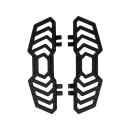Trackboard Driver Floorboards Black Anodized