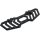 Trackboard Driver Floorboards Black Anodized