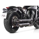 Double Slip-On Muffler Set Endcap Style Revolver Black Ceramic Coated