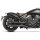 Double Slip-On Muffler Set Endcap Style Revolver Black Ceramic Coated