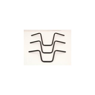 250 Narrow Ape Hanger Handlebar Black 1" Powder Coated Throttle By Wire