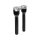 12" Clubstyle Straight Riser With Silver Clamp Black