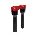 8" Clubstyle Straight Riser With Red Clamp Black