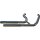 Top Chopp Staggered Floorboard Exhaust System , Without Heat Shield, Polished Smooth End Cap, 2,5" Polished