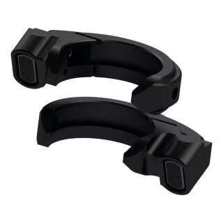 Thunderbike Quick-Stripe LED Blinker schwarz für Harley 49mm Gabel