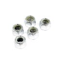 M4 X .70 LOCK NUT CHROME - 25 PACK