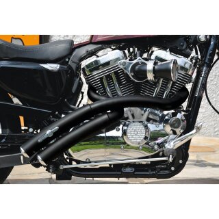BSL Rainbow Down Under Auspuffanlage schwarz für Harley XL Sportster 04-16