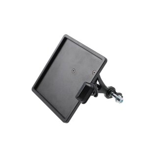 Slide-In Frame Side Mount License Plate Holder Austria 210 x 170 mm Black Powder Coated