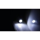 Round LED License Plate Light Chrome