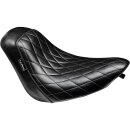 Bare Bones Solo Seat Diamond Stitch Black Vinyl