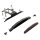 Sportster S Rear Turn Signal Bracket without Turn Signals Black Powder Coated