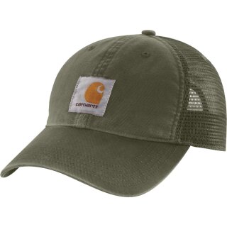 Canvas Mesh-Back Cap Basil