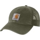 Canvas Mesh-Back Cap Basil