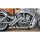 Firestarter Exhaust System , Polished Smooth Heat Shield, Polished Smooth End Cap, 2,5" Polished