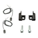 Sportster S Handlebar Side Mount Turn Signals Black Black Powder Coated Clear LED