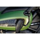 Sportster S Handlebar Side Mount Turn Signals Black Black Powder Coated Clear LED