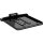 ALL-IN-ONE MICRO License Plate Base Plate 3 in 1 and License Plate Light, German Size 200x220mm Black Anodized