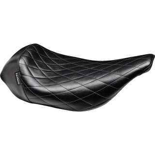 Bare Bones Solo Seat Diamond Stitch Black Vinyl