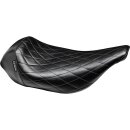 Bare Bones Solo Seat Diamond Stitch Black Vinyl