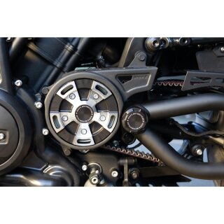 Sportster S and Nightster Sprocket and Front Pulley Cover Black