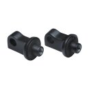 Splined Peg Adapters Black Satin