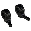 Flat Riser Kit For 28,6 mm handlebars Gloss Black Powder...