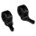Flat Riser Kit For 28,6 mm handlebars Gloss Black Powder Coated