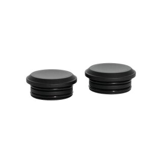 Smooth Swing Arm Axle Cover without Ricks Logo Black Satin