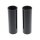 Upper Fork Cover Short Version, use with OEM Headlamp Mask and relocated OEM Turn Signals Black Gloss Powder Coated