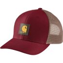 Rugged Flex Twill Mesh-Back Logo Patch Cap Carhartt Burgundy