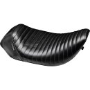 Bare Bones Solo Seat Pleated Stitch Black Vinyl