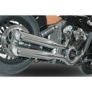 Double Slip-On Muffler Set Endcap Style Slash Cut Black Ceramic Coated